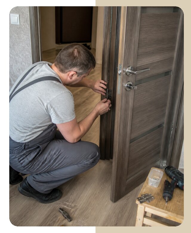 Замена дверных петель в Горно-Алтайске по цене от 2592 р. | Дверной